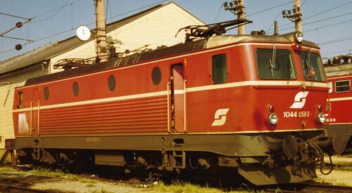 Jägerndorfer JC64510 ÖBB E-Lok 1044 059  blutorange  niedere Lüfter  Ep